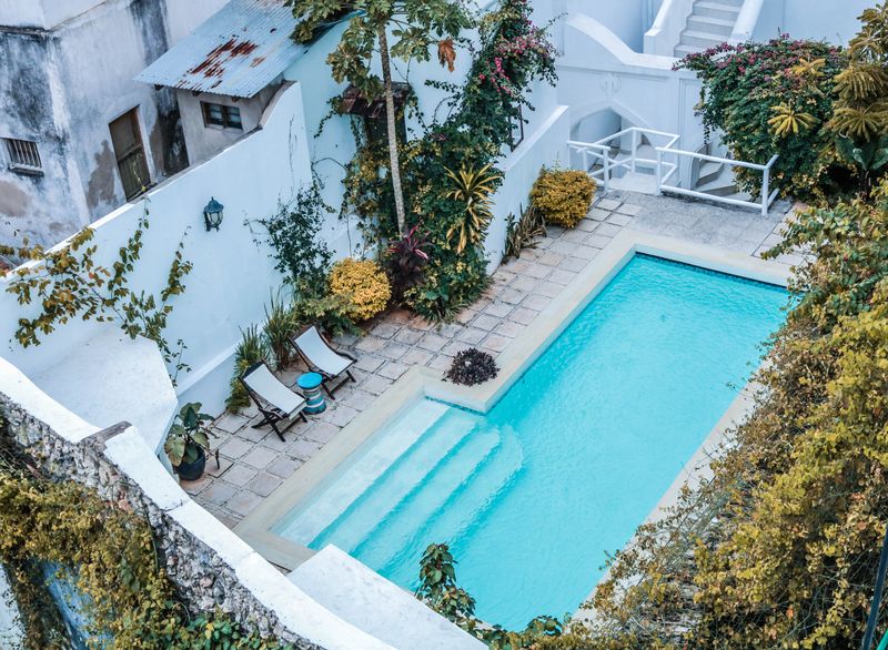 Community pool area
